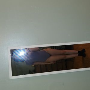 Light purple short sleeve body suit